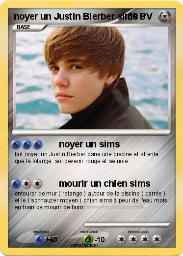 Pokemon noyer un Justin Bierber sims 3