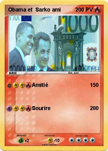 Pokemon Obama et  Sarko ami