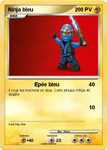 Pokemon Ninja bleu