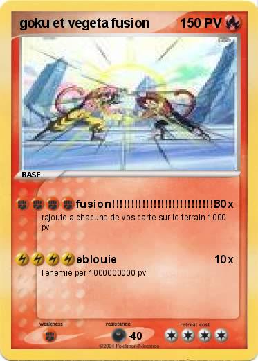 Pokemon goku et vegeta fusion