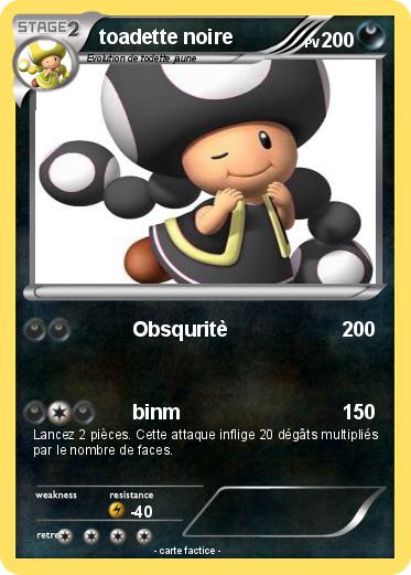 Pokemon toadette noire