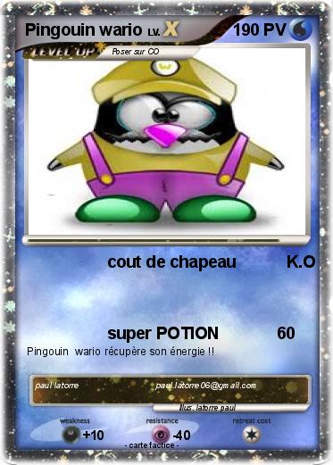 Pokemon Pingouin wario