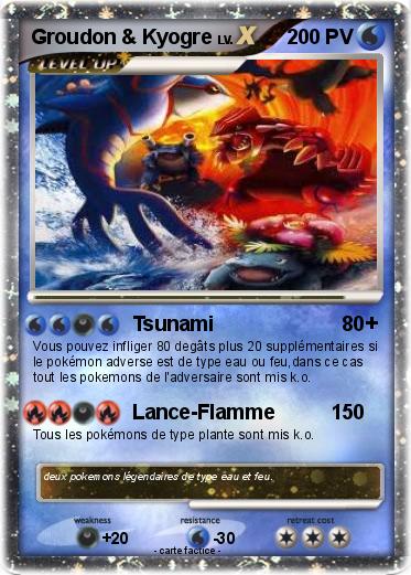 Pokemon Groudon & Kyogre