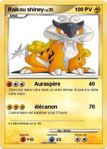 Pokemon Raikou shiney