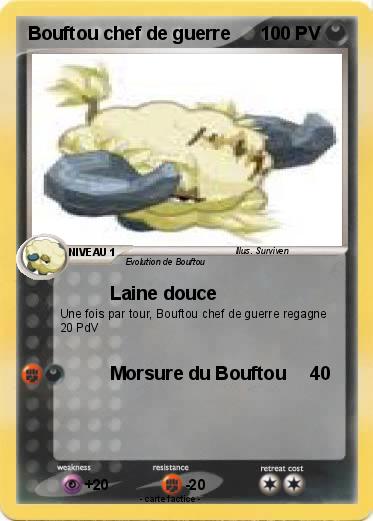 Pokemon Bouftou chef de guerre