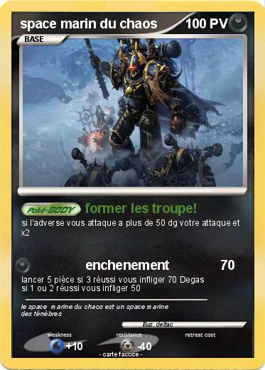 Pokemon space marin du chaos