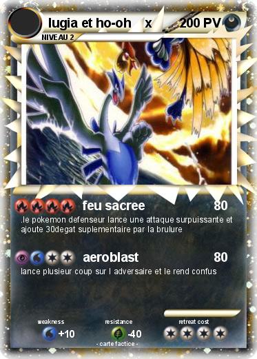 Pokemon lugia et ho-oh    x