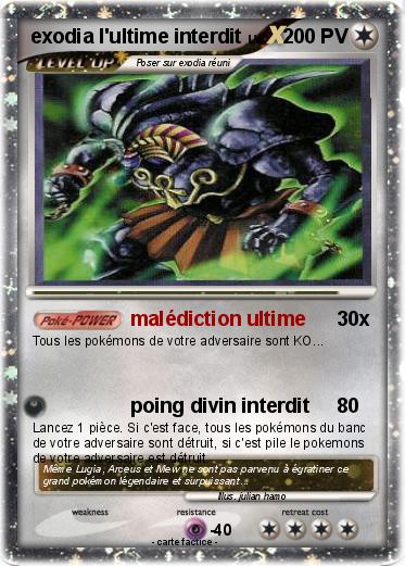 Pokemon exodia l'ultime interdit