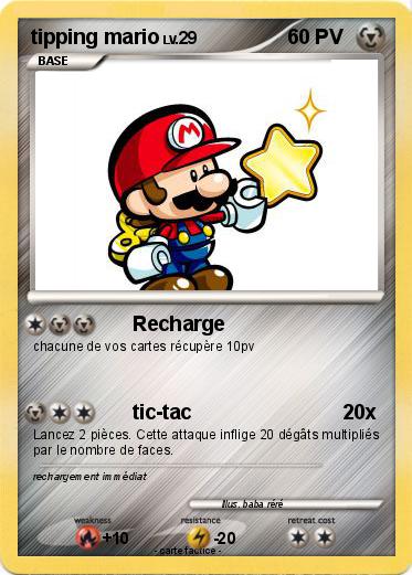 Pokemon tipping mario