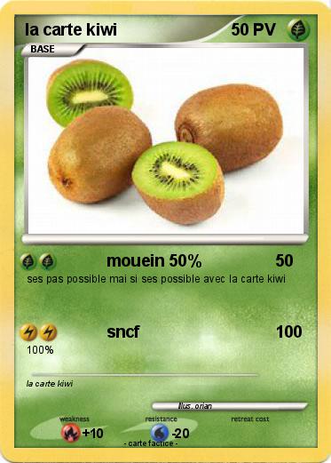 Pokemon la carte kiwi