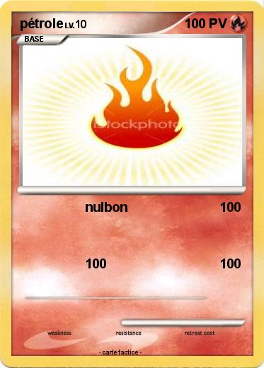 Pokemon pétrole
