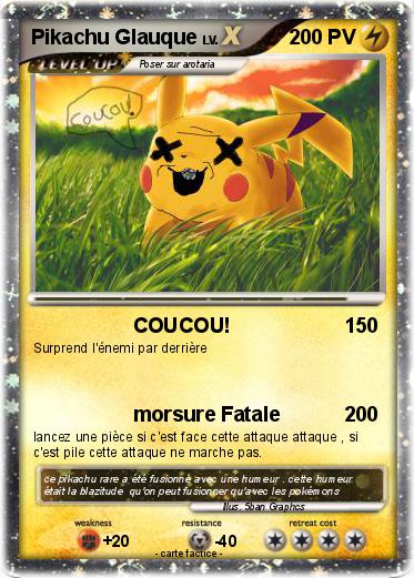 Pokemon Pikachu Glauque
