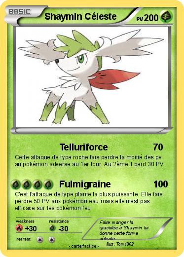 Pokemon Shaymin Céleste