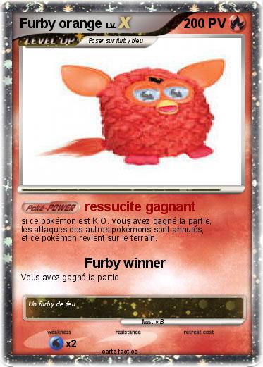 Pokemon Furby orange