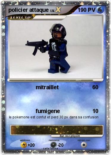 Pokemon policier attaque