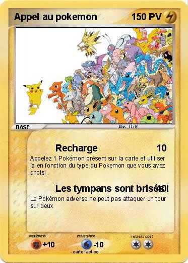 Pokemon Appel au pokemon