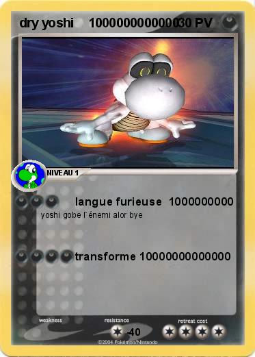 Pokemon dry yoshi    1000000000000