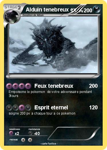 Pokemon Alduin tenebreux ex