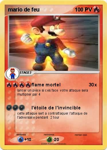 Pokemon mario de feu