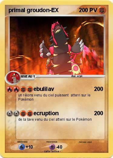 Pokemon primal groudon-EX