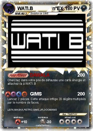 Pokemon WATI.B               n°EX