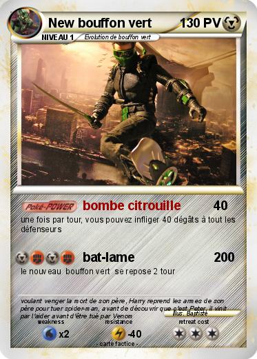 Pokemon New bouffon vert