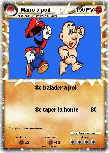 Pokemon Mario a poil