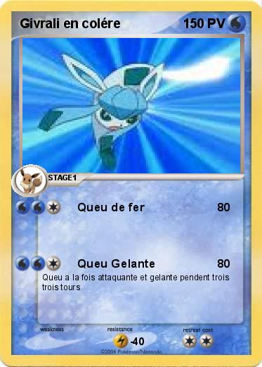 Pokemon Givrali en colére