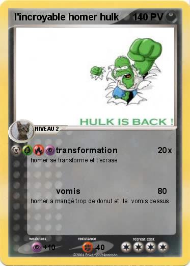 Pokemon l'incroyable homer hulk