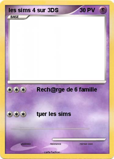 Pokemon les sims 4 sur 3DS
