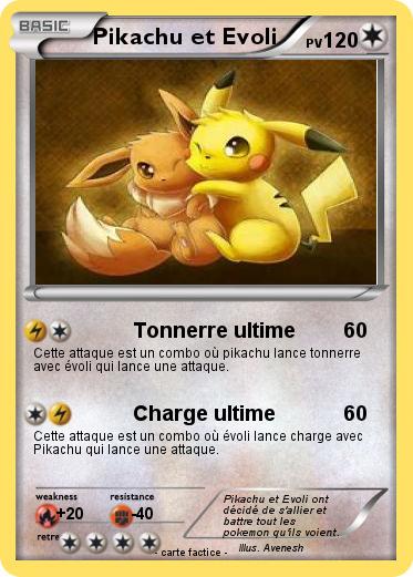 Pokemon Pikachu et Evoli