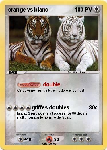 Pokemon orange vs blanc