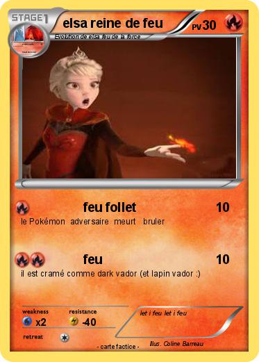 Pokemon elsa reine de feu