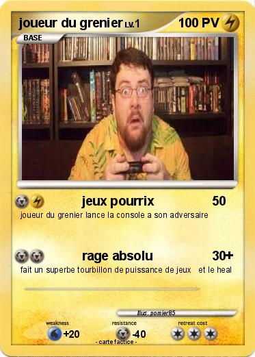 Pokemon joueur du grenier