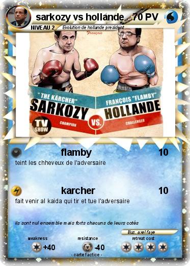 Pokemon sarkozy vs hollande