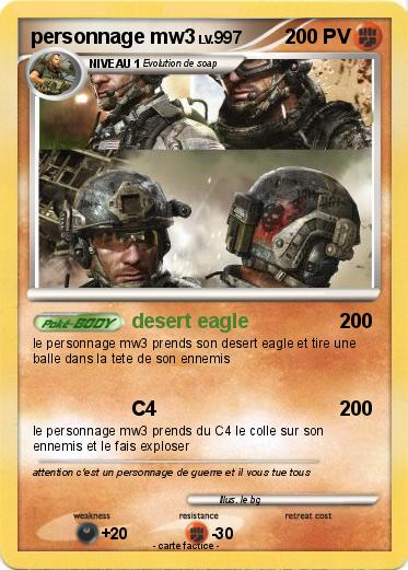 Pokemon personnage mw3