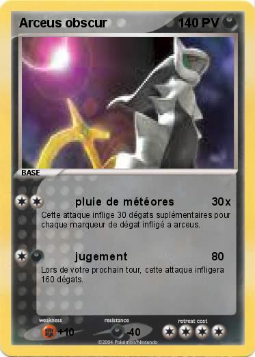 Pokemon Arceus obscur