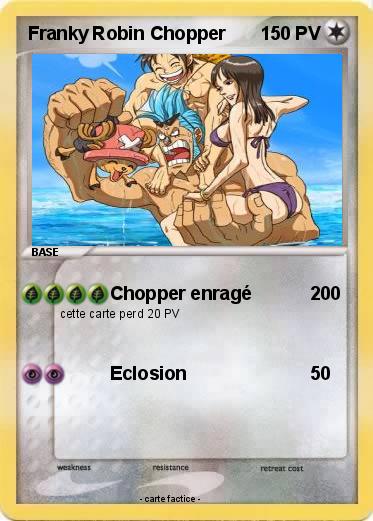 Pokemon Franky Robin Chopper