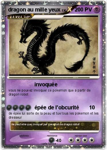 Pokemon dragon au mille yeux