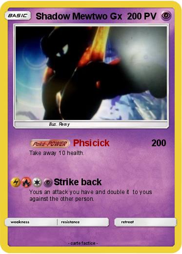 Pokemon Shadow Mewtwo Gx
