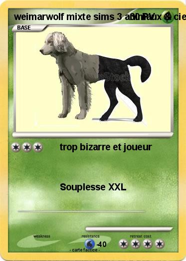 Pokemon weimarwolf mixte sims 3 animaux & cie