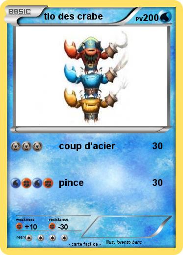 Pokemon tio des crabe