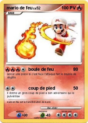 Pokemon mario de feu