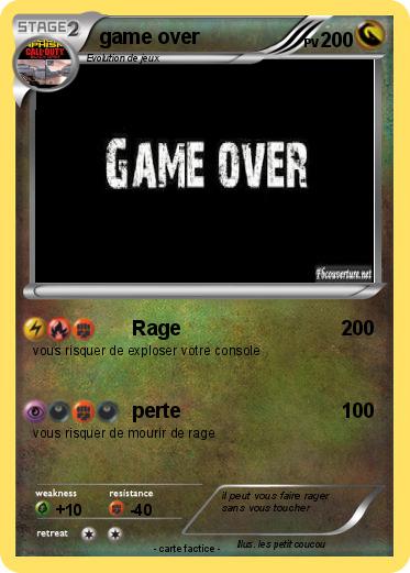 Pokemon game over