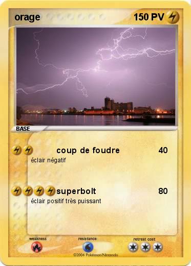 Pokemon orage