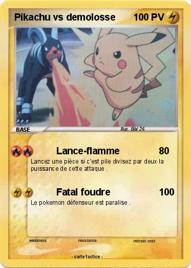 Pokemon Pikachu vs demolosse
