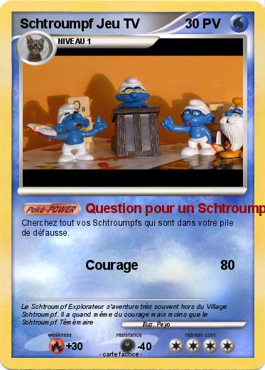 Pokemon Schtroumpf Jeu TV