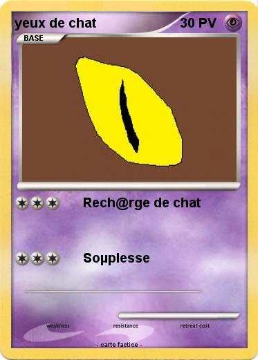 Pokemon yeux de chat