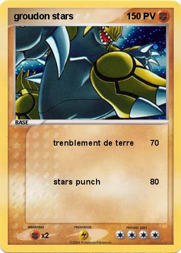 Pokemon groudon stars
