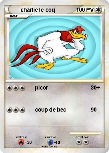 Pokemon charlie le coq